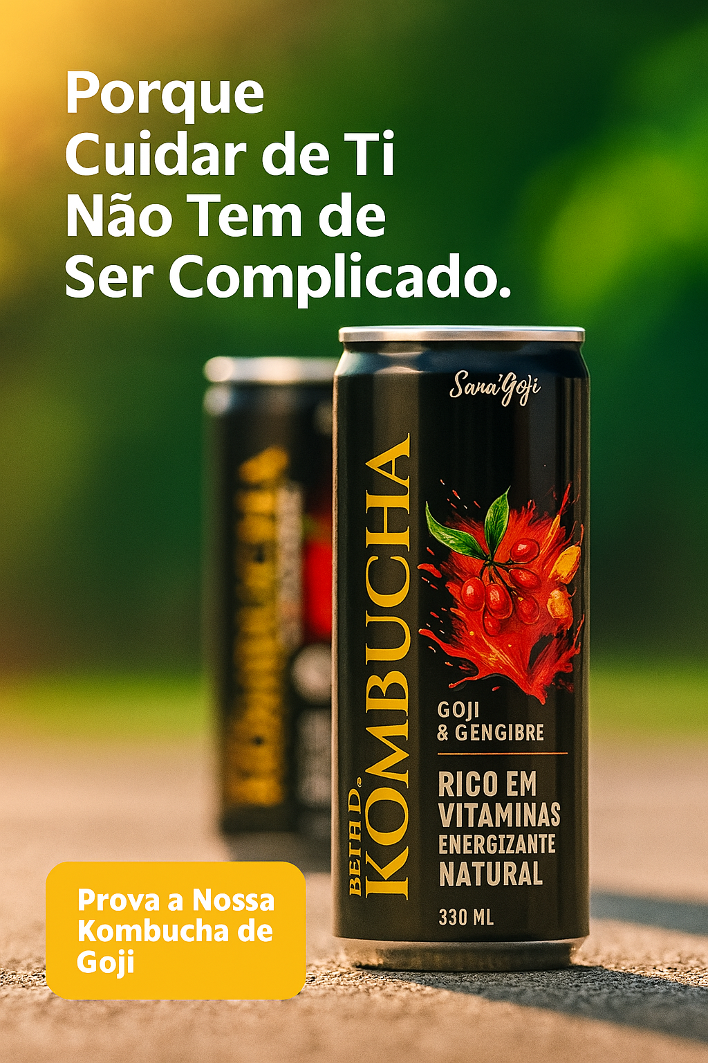Kombuchas de Goji, Rico em Vitaminas e Antioxidantes Naturais