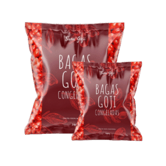 Bagas de goji desidratadas SanaGoji, superalimento rico em antioxidantes