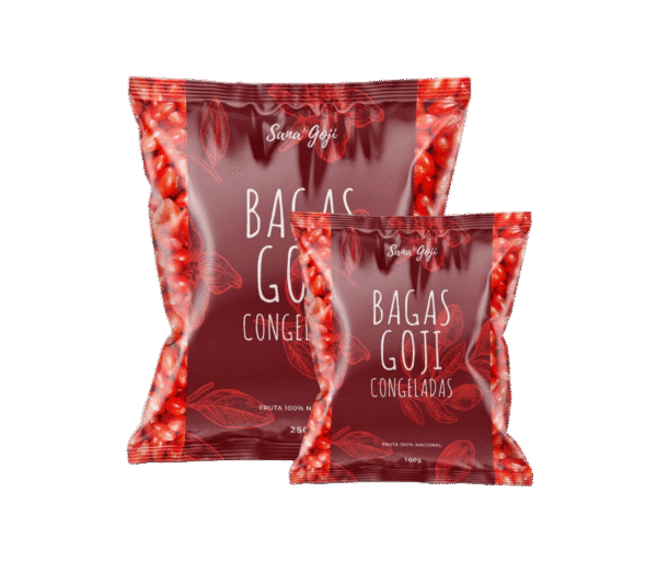 Bagas de goji desidratadas SanaGoji, superalimento rico em antioxidantes
